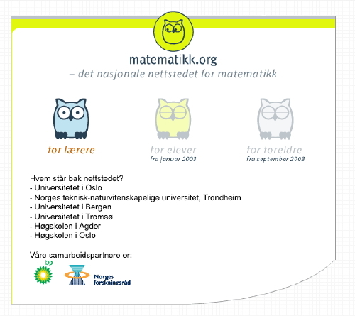 matematikk.org i 2002